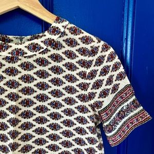 Madewell silk zip back blouse